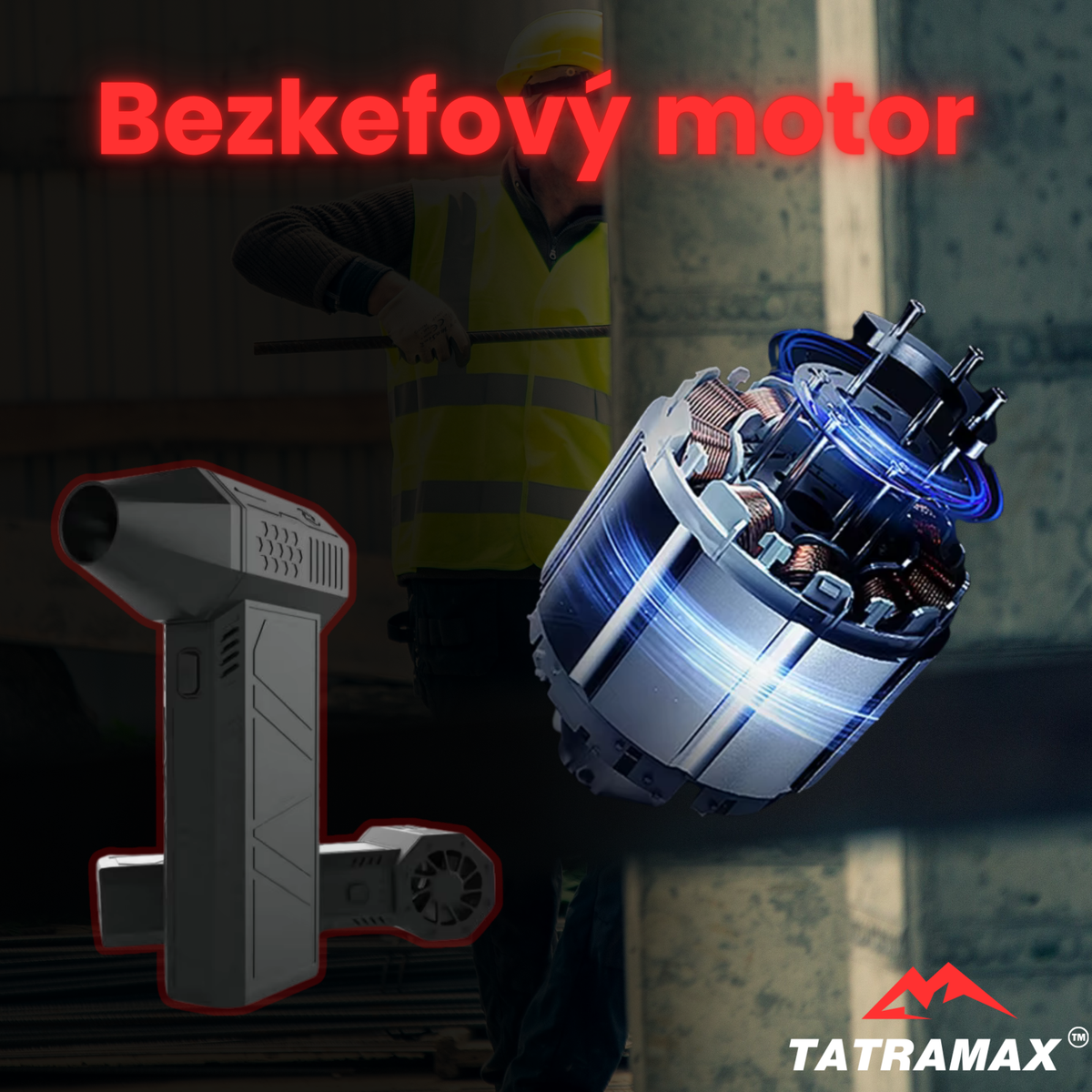 TatraMax™ – Kompaktný profesionálny vzduchový metlička